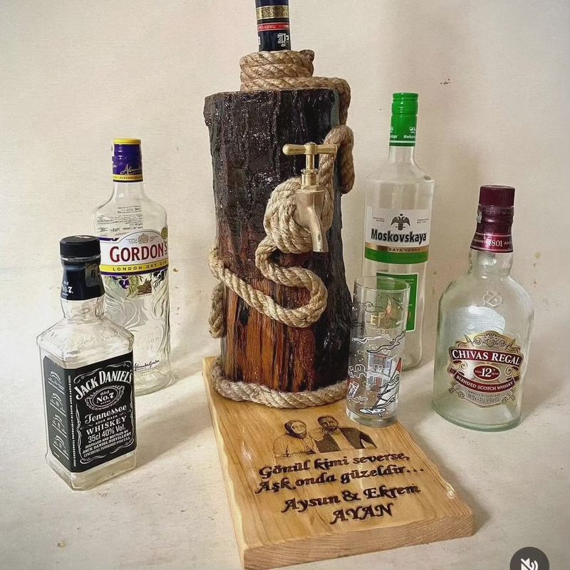 Özel Tasarımlı Alkol Çeşmesi | VIP Rakı ve Viski Dispenseri