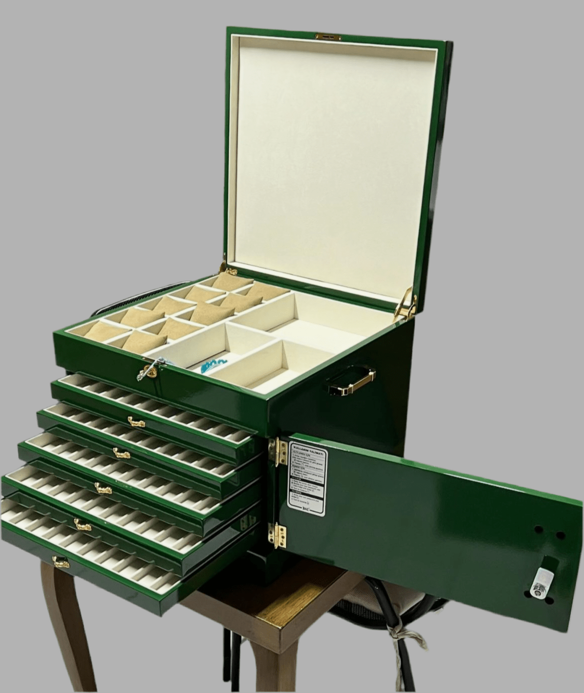 koleksiyonkutu 5 Çekmeceli VIP Tespih & Saat & Takı Dolabı 5 Çekmeceli VIP Tespih & Saat & Takı Dolabı