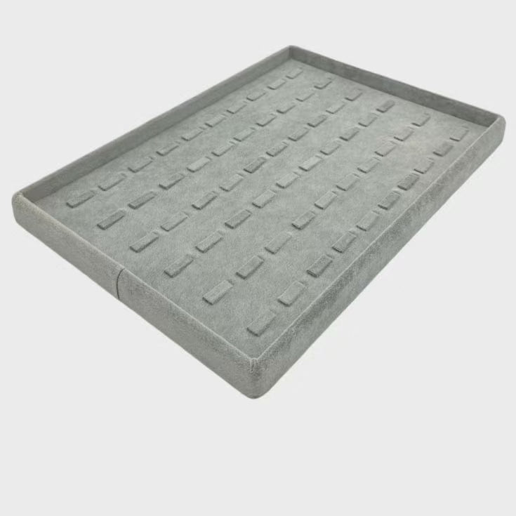 koleksiyonkutu Yüzük standı tablası tırnaklı (gri) Yüzük standı tablası tırnaklı (gri)