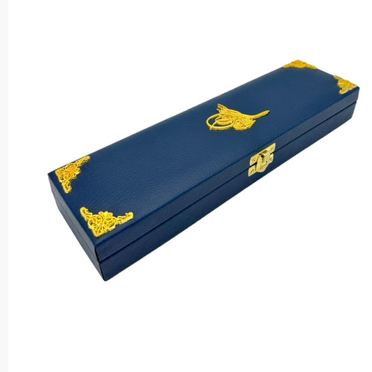 Single rosary box vip dark blue