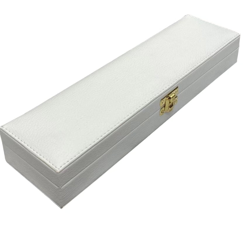 Single rosary box vip white