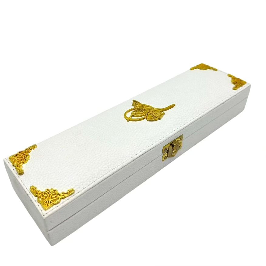 Single rosary box vip white