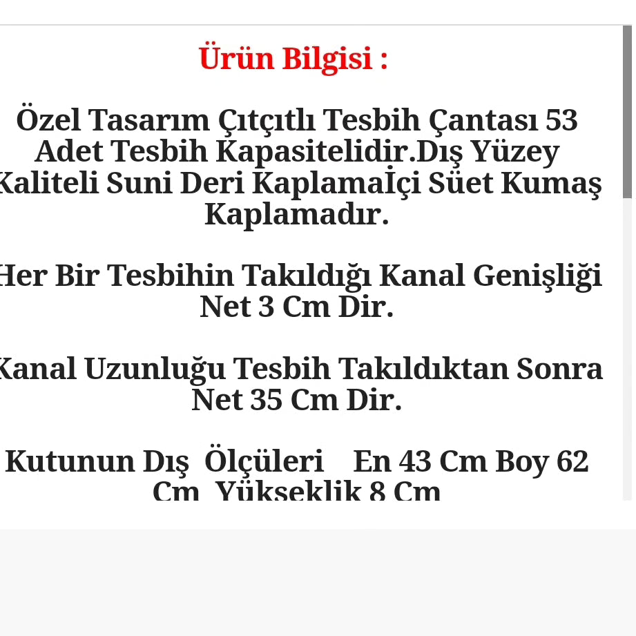 📢53 lü lüks tesbih çantası sade model