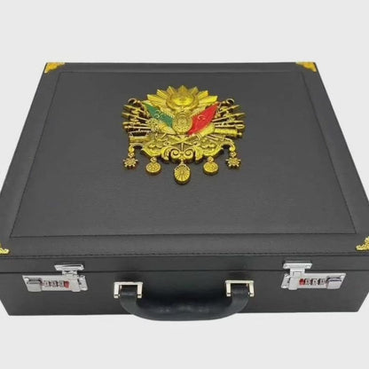 VIP Şifreli 114'lü Tesbih Çantası | Özel Arma Hediyeli Koleksiyonkutu