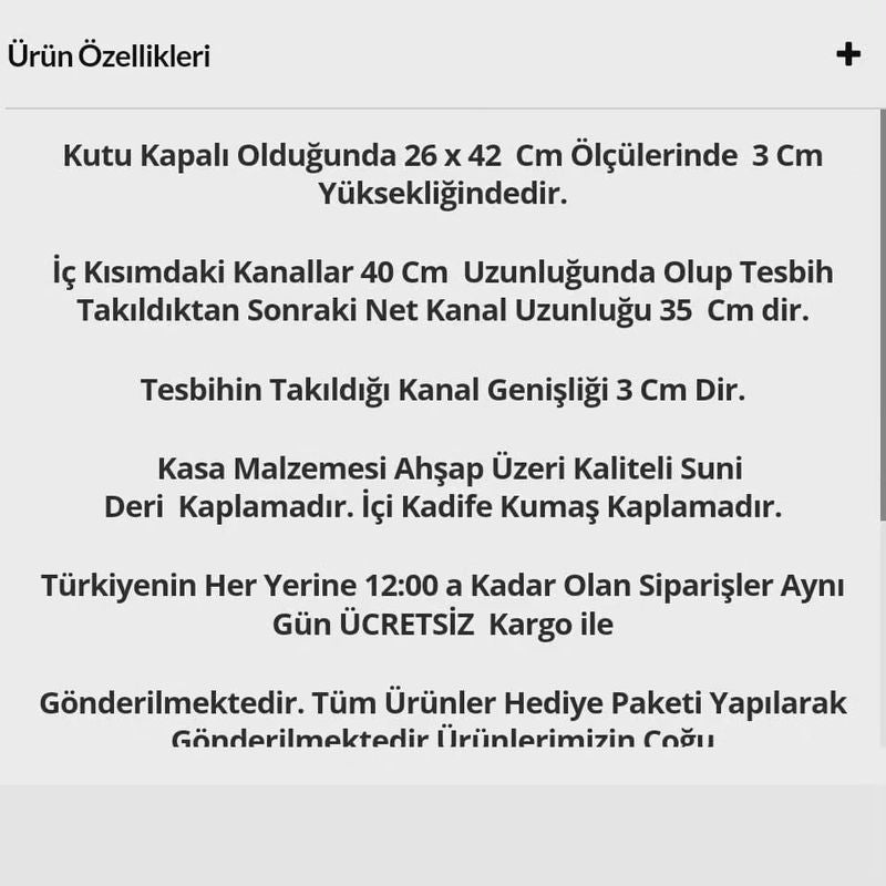 Özel Üretim 14'lü VIP Tesbih Kutusu | Koleksiyonluk Ahşap Model