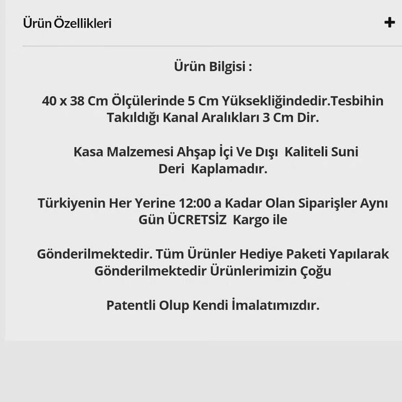 Lüks El Yapımı Ahşap Tesbih Kutusu | Koleksiyonkutu index