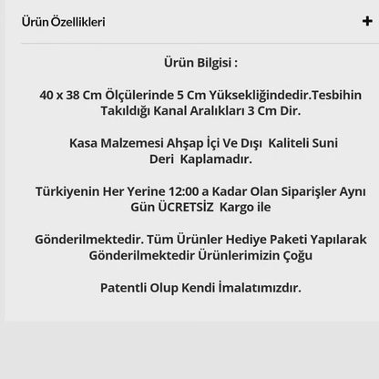 Lüks El Yapımı Ahşap Tesbih Kutusu | Koleksiyonkutu index