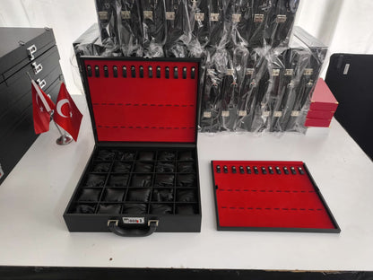 Koleksiyonkutu 25 saat 25 tesbih kapasiteli şifreli koleksiyon çantası 25 saat 25 tesbih kapasiteli şifreli koleksiyon çantası