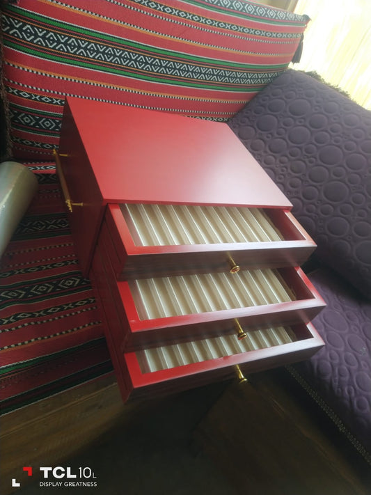 koleksiyonkutu 3 çekmeceli tesbih dolabı 3 çekmeceli tesbih dolabı