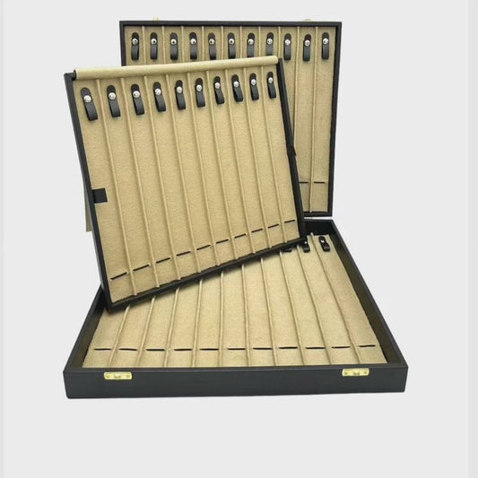 Lüks El Yapımı Ahşap Tesbih Kutusu | 32 Bölmeli VIP Koleksiyon