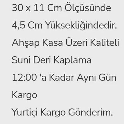 Lüks El Yapımı 3 Bölmeli Ahşap Tesbih Kutusu | VIP Koleksiyon index Koleksiyonkutu.com