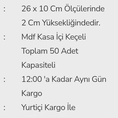 Lüks El Yapımı Ahşap Tesbih Dolabı | Koleksiyon Kutu Özel Seri Koleksiyonkutu.com
