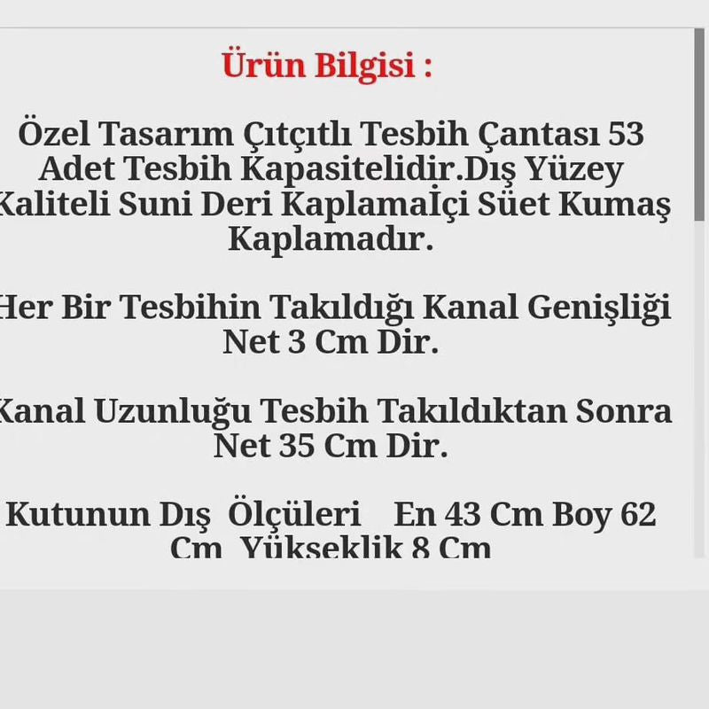 Özel Tasarım 53'lü Lüks Tesbih Çantası | Koleksiyoner Serisi