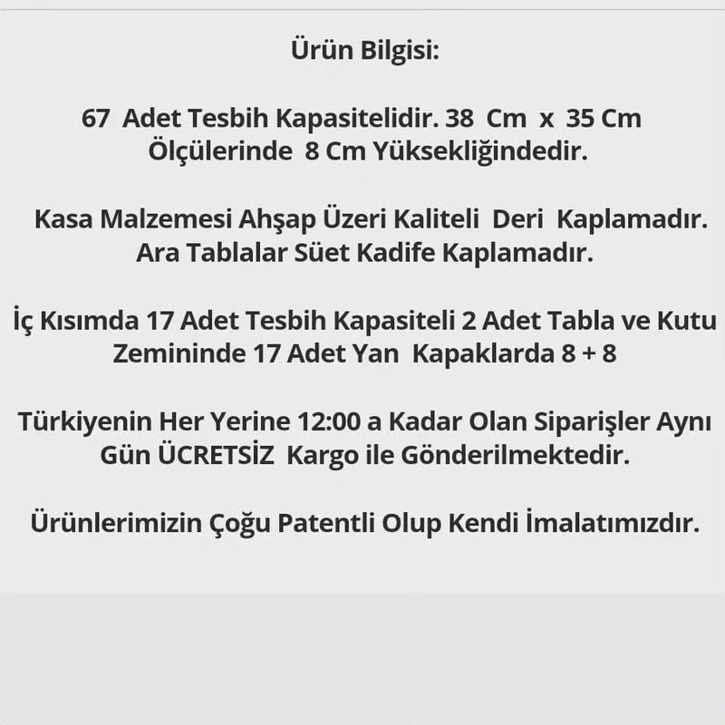 Lüks El Yapımı Deri Organizer