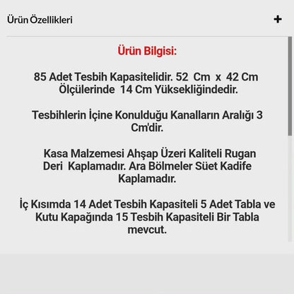 koleksiyonkutu 85'li şifre ile lüks tespih çantası 85'li şifre ile lüks tespih çantası