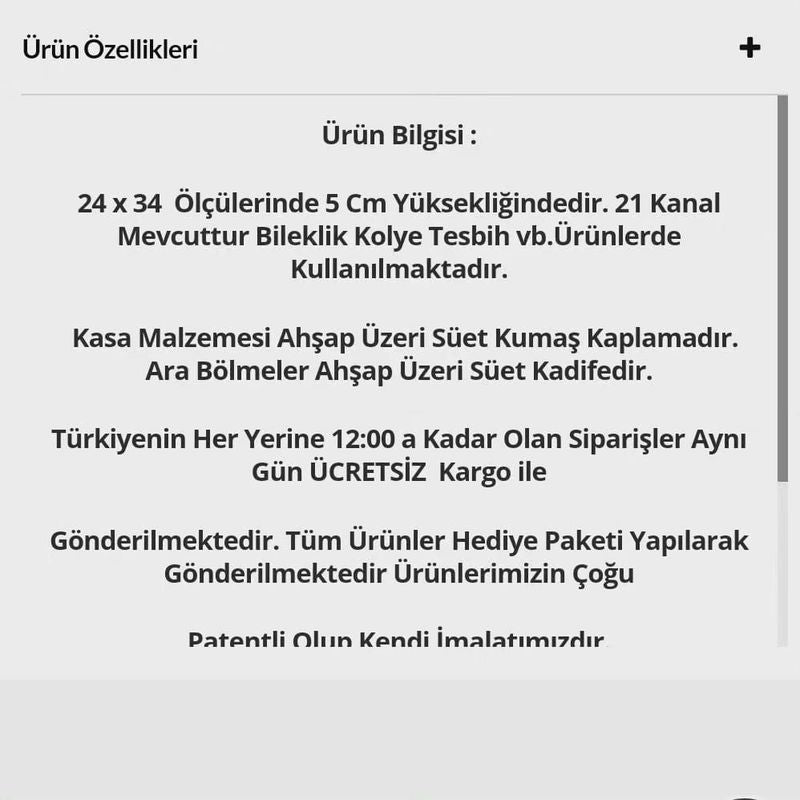 Lüks El Yapımı Tesbih Kutusu | Doğal Ahşap Koleksiyon Kutusu