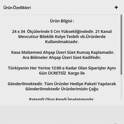 Lüks El Yapımı Ahşap Tesbih Kutusu | Koleksiyonkutu.com