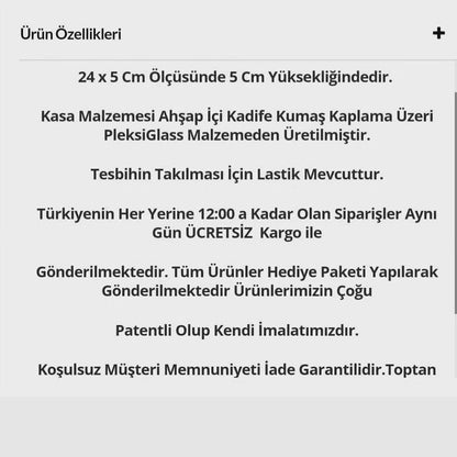 Camlı Ahşap Tesbih Kutusu | Özel Tasarım index Koleksiyonkutu.com