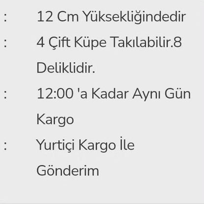 Lüks El Yapımı Ahşap Takı Standı
