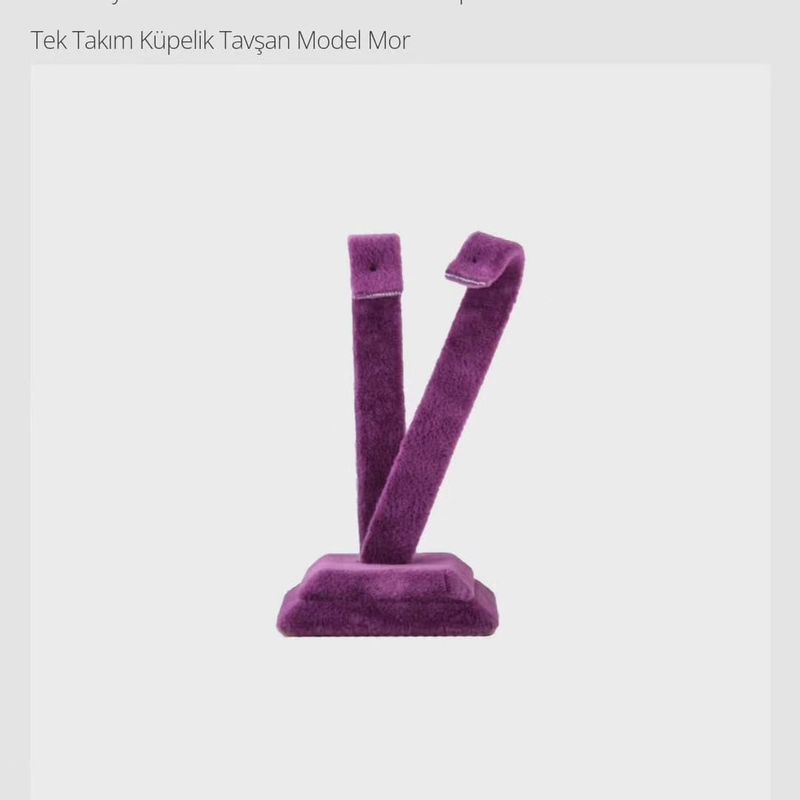Lüks Tavşan Küpe Standı Ahşap