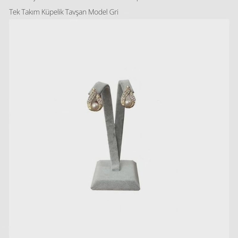 Lüks Tavşan Küpe Standı Ahşap