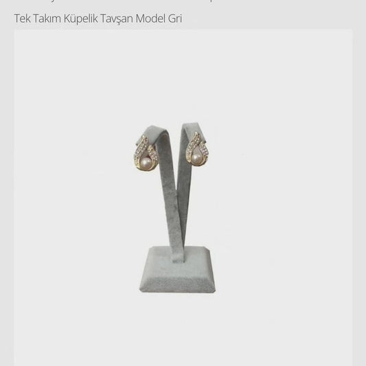 Lüks Tavşan Küpe Standı Ahşap