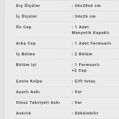 Orijinal Deri Tesbih Çantası | Evrak ve Laptop Bölmeli