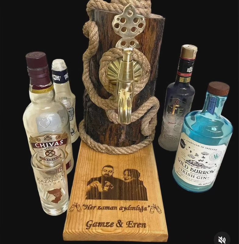 Osmanlı Musluklu Lüks Alkol Çeşmesi | VIP Rakı Dispenseri