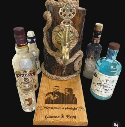 Osmanlı Musluklu Lüks Alkol Çeşmesi | VIP Rakı Dispenseri