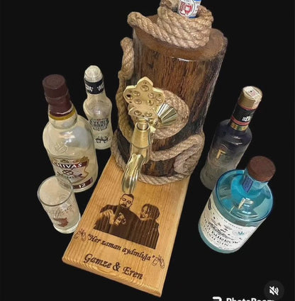 Osmanlı Musluklu Lüks Alkol Çeşmesi | VIP Rakı Dispenseri
