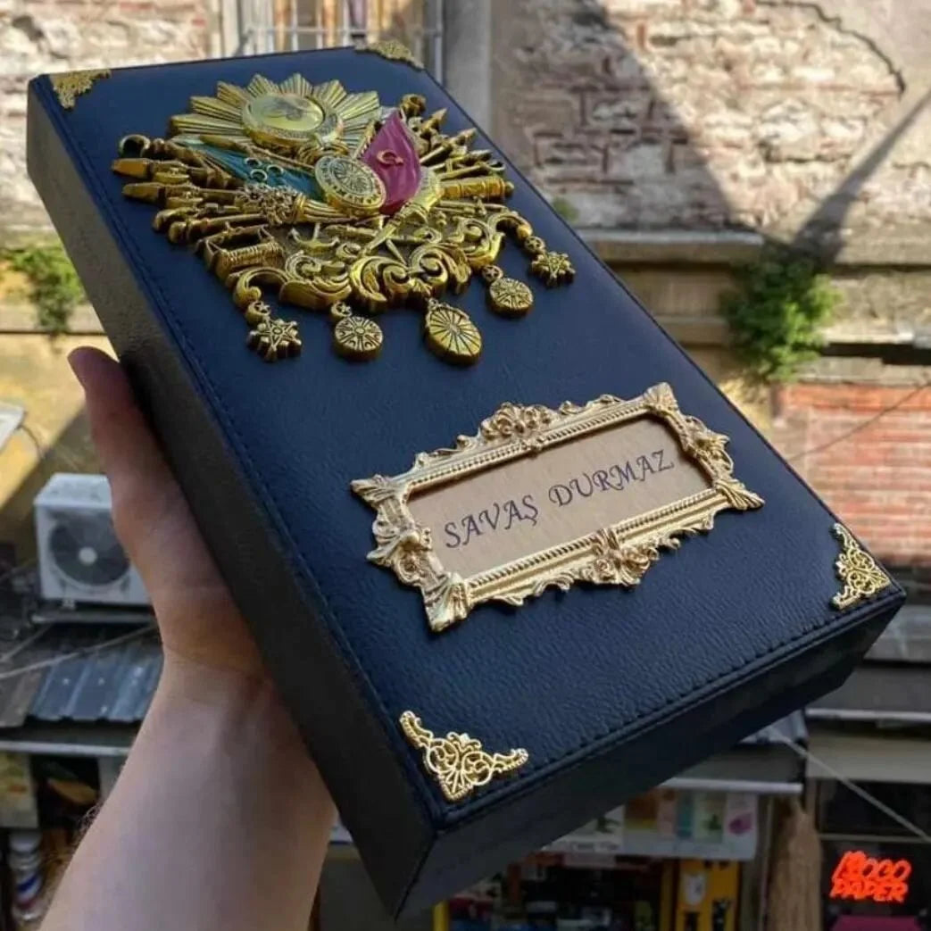 rosary box with crest of 10 VIP luxury special