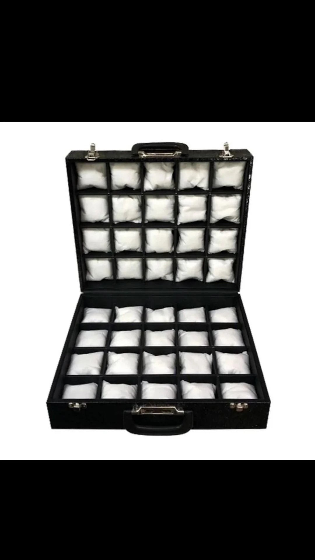 40's Watch Case Patent Leather Black